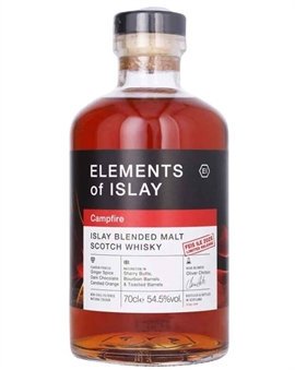 Elements of Islay Campfire Islay Blended Malt Scotch Whisky 70 cl 54.5%